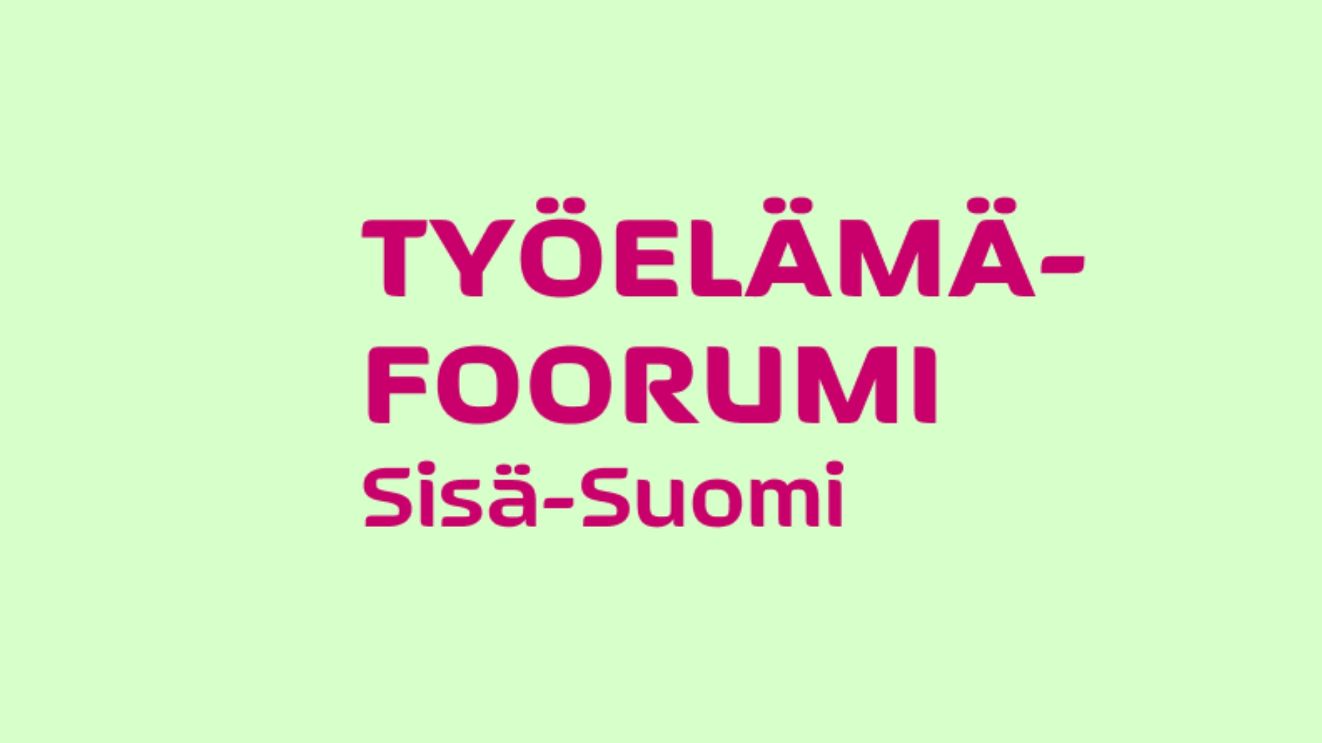 Työelämäfoorumi Sisä-Suomi logo