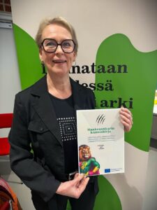 Kuvassa Hanna Vuohelainen.